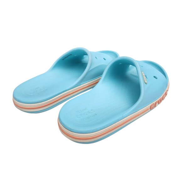 Crocs Bayaband Ice Blue Melon White Summer Slide Sandals Men's 6 / Women's 8 - Picture 3 of 4